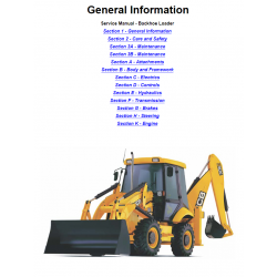 JCB instrukcje napraw + schematy + DTR: JCB 2CX - 2CXU - 210S - 210SU instrukcja naprawy koparko ładowarek od 2004 - 2007r.